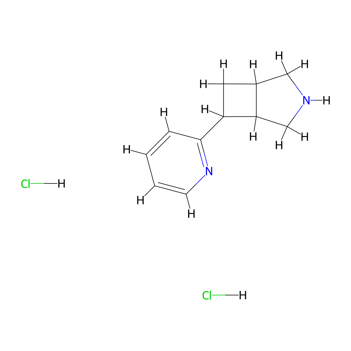 6-(Pyridin-2-yl)-3-azabicyclo[3.2.0]heptane dihydrochloride molecular structure, CAS 3030825-49-8
