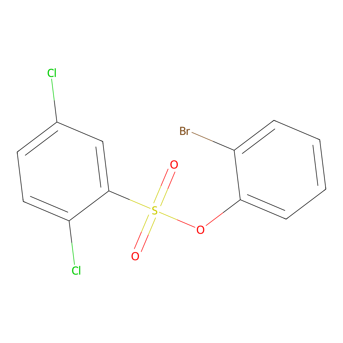 (2-Bromophenyl) 2,5-dichlorobenzenesulfonate molecular structure, CAS 3030826-73-1
