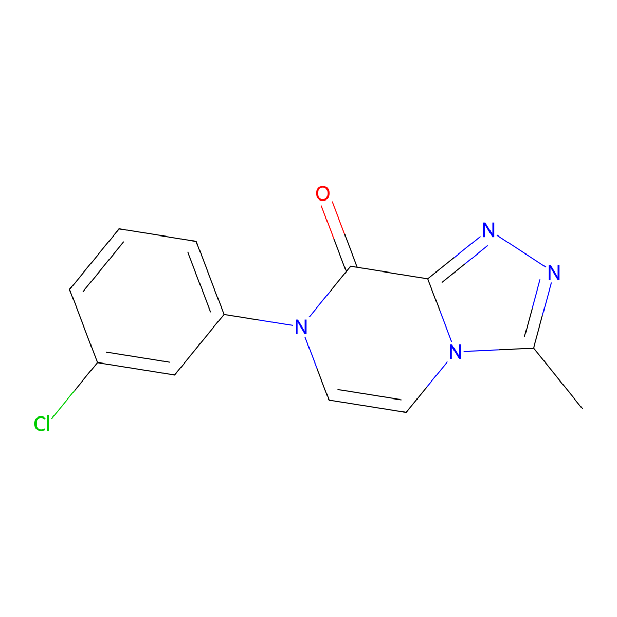 7-(3-chlorophenyl)-3-methyl-7H,8H-[1,2,4]triazolo[4,3-a]pyrazin-8-one molecular structure, CAS 3030826-83-3