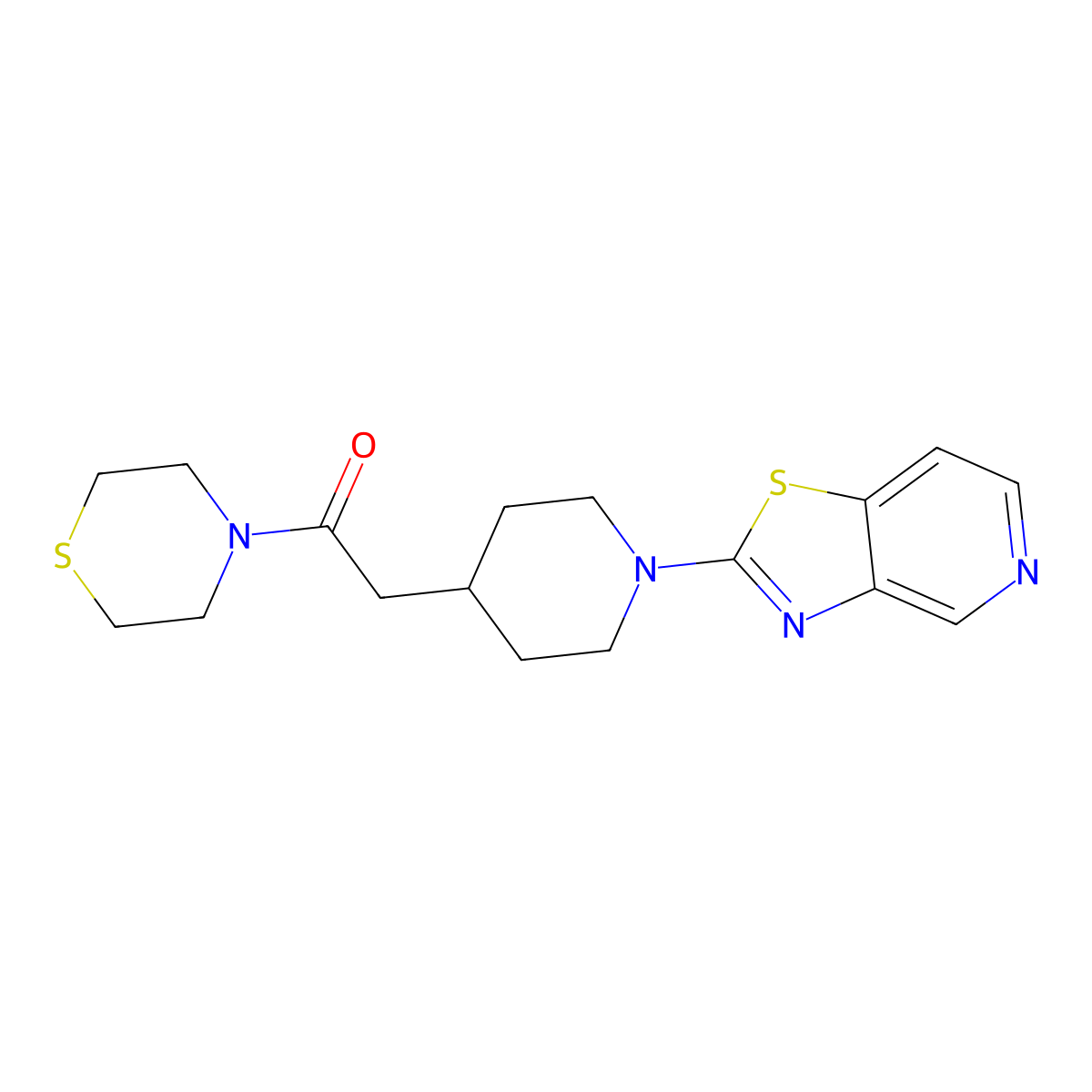 2-[1-(4,6-Dimethoxypyrimidin-2-yl)piperidin-4-yl]-1-(thiomorpholin-4-yl)ethan-1-one molecular structure, CAS 3030826-95-7