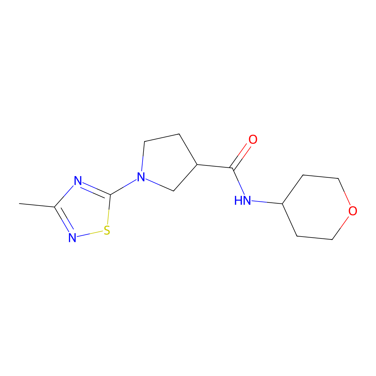 2-(1-{7-methyl-7H-pyrrolo[2,3-d]pyrimidin-4-yl}piperidin-4-yl)-1-(thiomorpholin-4-yl)ethan-1-one molecular structure, CAS 3030827-93-8