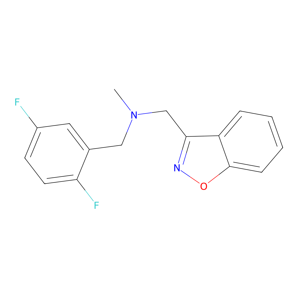 [(1,2-Benzoxazol-3-yl)methyl][(2,5-difluorophenyl)methyl]methylamine molecular structure, CAS 3030830-19-1