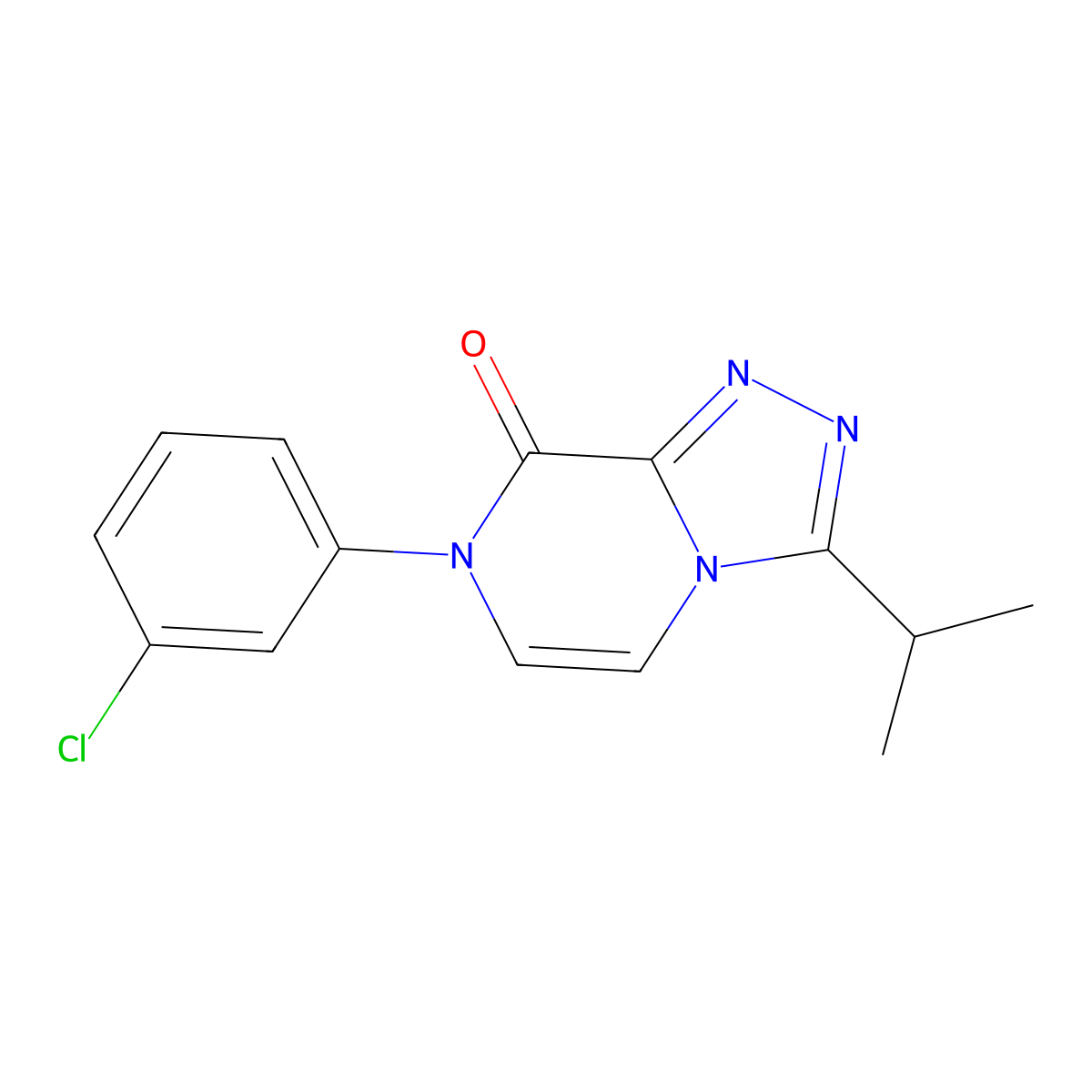 7-(3-chlorophenyl)-3-(propan-2-yl)-7H,8H-[1,2,4]triazolo[4,3-a]pyrazin-8-one molecular structure, CAS 3030841-42-7