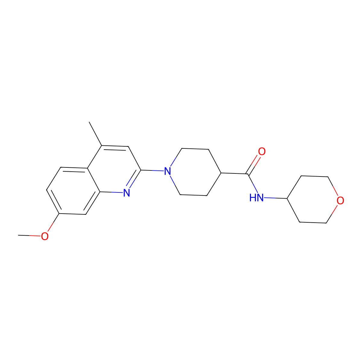 N-(oxan-4-yl)-1-[3-(trifluoromethyl)pyridin-2-yl]pyrrolidine-3-carboxamide molecular structure, CAS 3030841-49-4