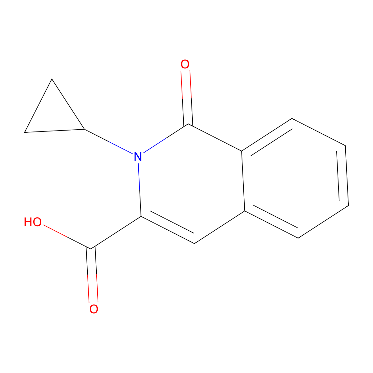 2-Cyclopropyl-1-oxo-1,2-dihydroisoquinoline-3-carboxylic acid molecular structure, CAS 3030842-31-7