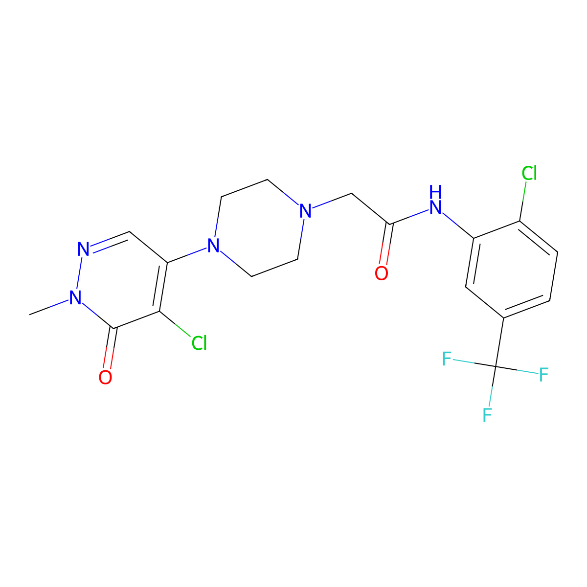 4-chloro-5-(4-{6-methyl-5H-pyrrolo[3,2-d]pyrimidin-4-yl}piperazin-1-yl)-2,3-dihydropyridazin-3-one molecular structure, CAS 3030843-02-5