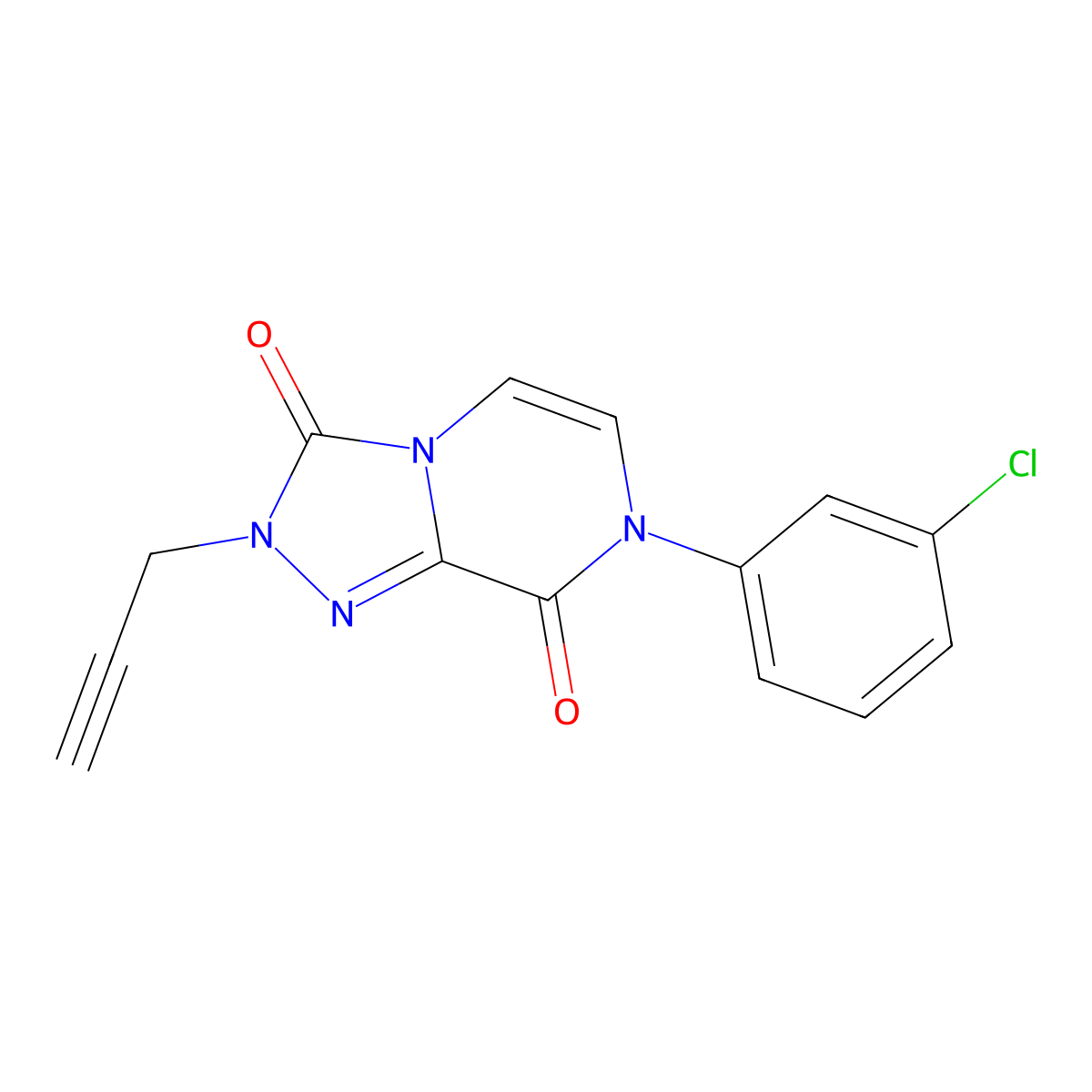 7-(3-chlorophenyl)-2-(prop-2-yn-1-yl)-2H,3H,7H,8H-[1,2,4]triazolo[4,3-a]pyrazine-3,8-dione molecular structure, CAS 3030846-16-0
