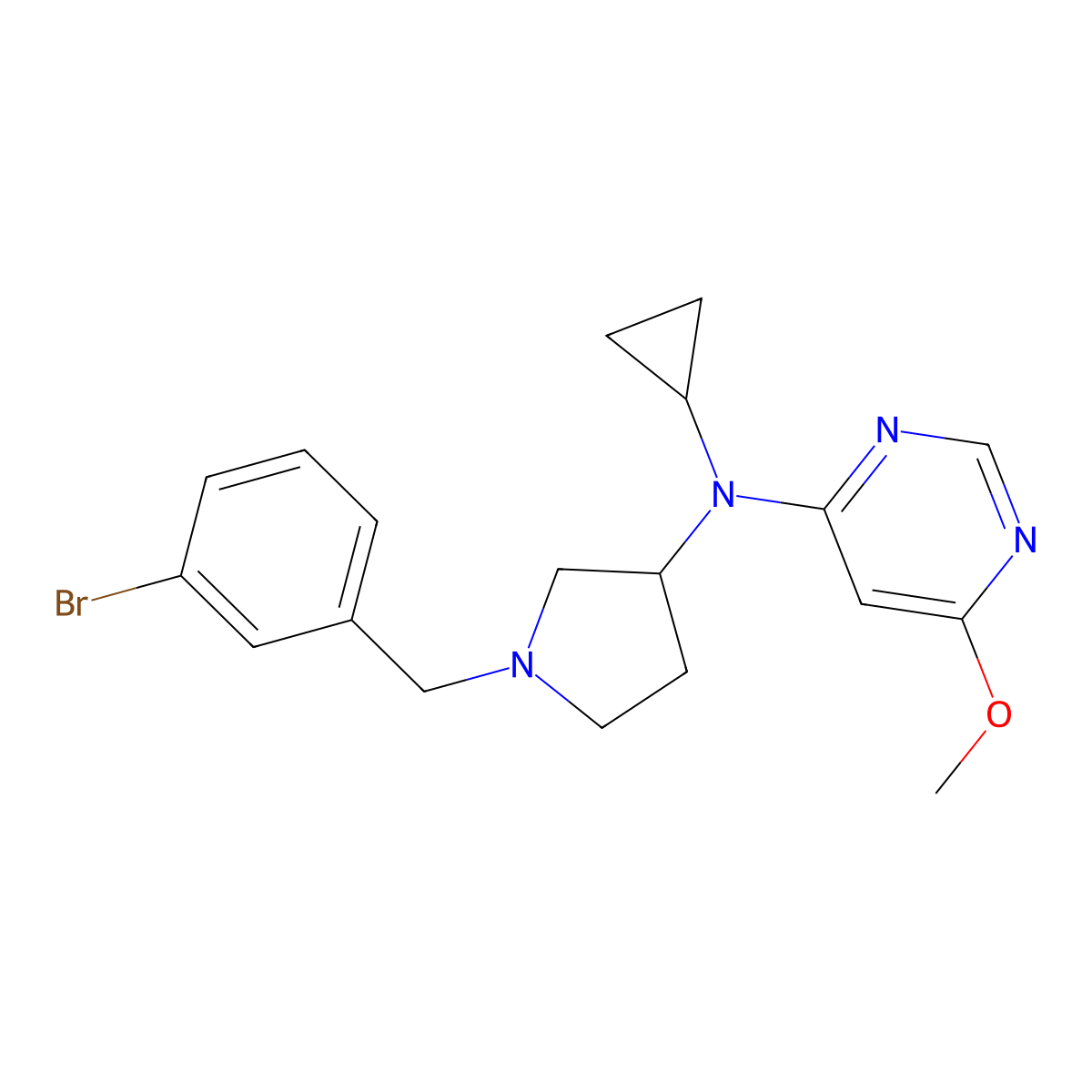 N-[1-(2-iodobenzoyl)piperidin-3-yl]-N,6-dimethylpyrimidin-4-amine molecular structure, CAS 3030846-53-5