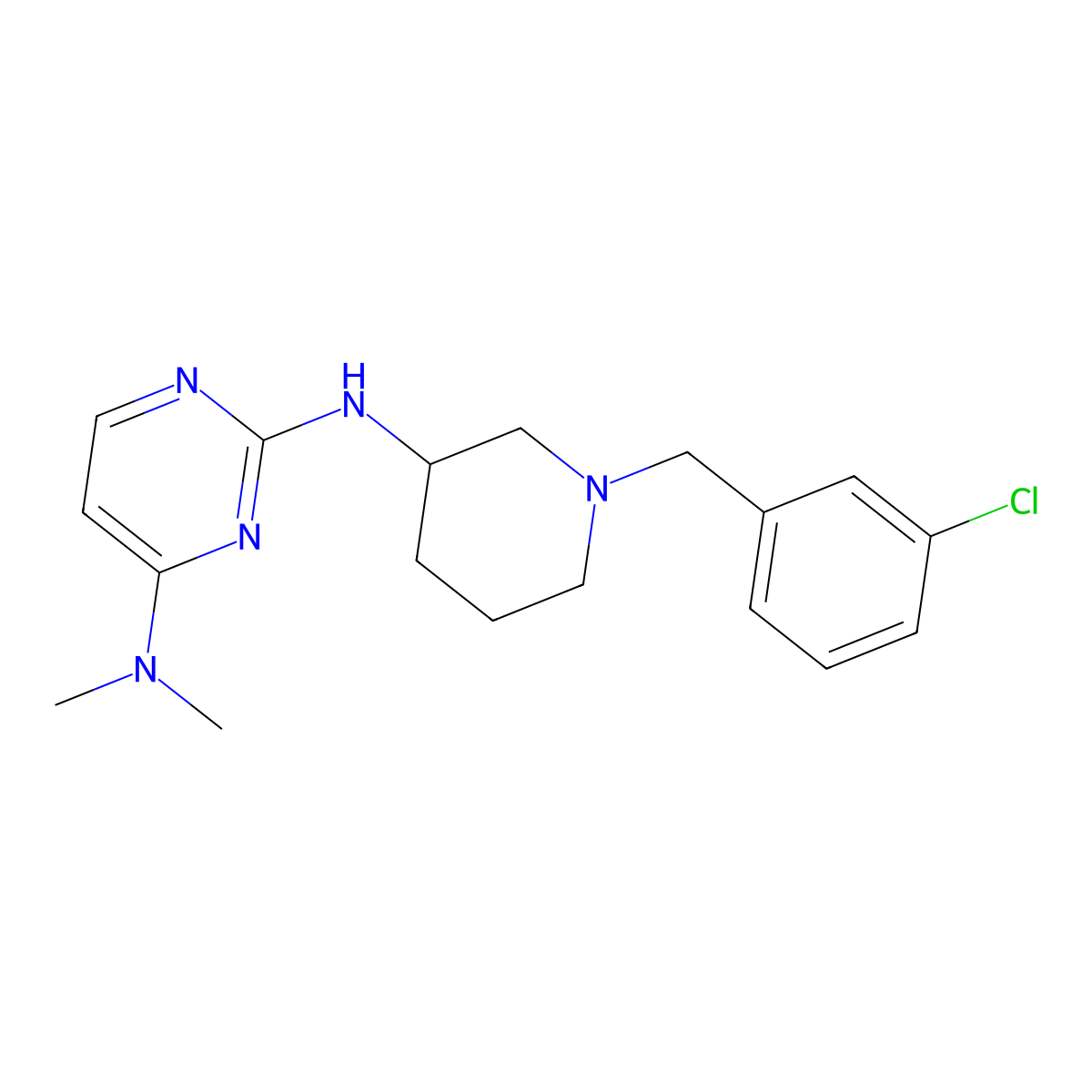 N-{1-[2-(4-bromophenyl)ethyl]piperidin-3-yl}-4-methoxy-N-methylpyrimidin-2-amine molecular structure, CAS 3030847-41-4