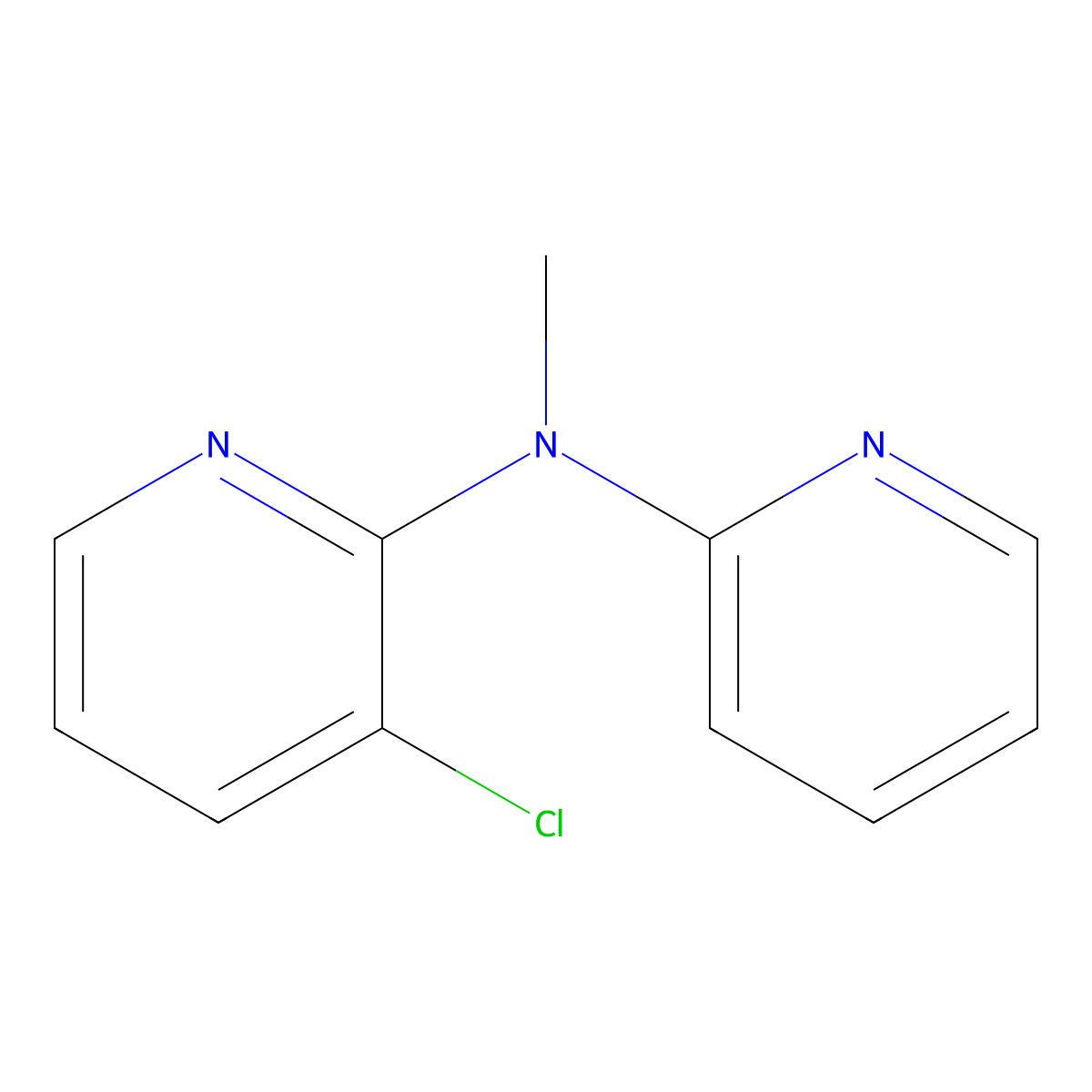 3-chloro-N-methyl-N-(pyridin-2-yl)pyridin-2-amine molecular structure, CAS 3030848-66-6
