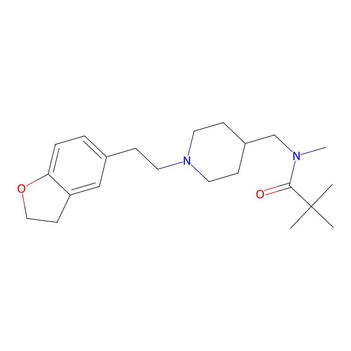 N-({1-[2-(2,3-dihydro-1-benzofuran-5-yl)ethyl]piperidin-4-yl}methyl)-N,2,2-trimethylpropanamide molecular structure, CAS 3030848-87-1