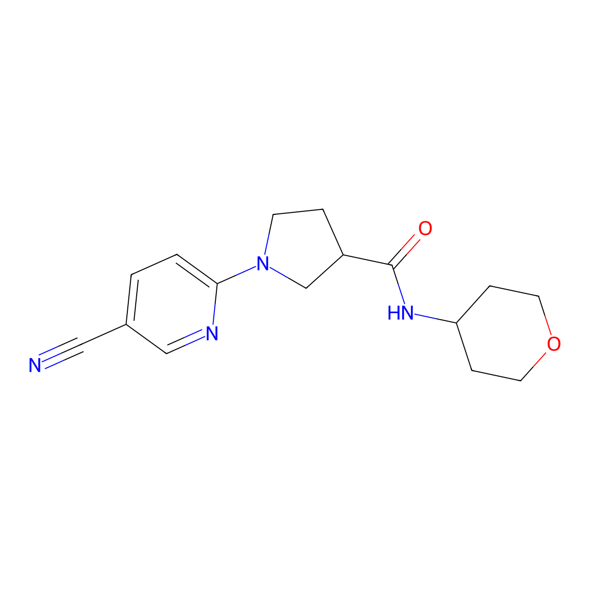 4-[4-(2,6-Difluoropyridin-4-yl)piperazin-1-yl]pyridine-2-carbonitrile molecular structure, CAS 3030849-86-3