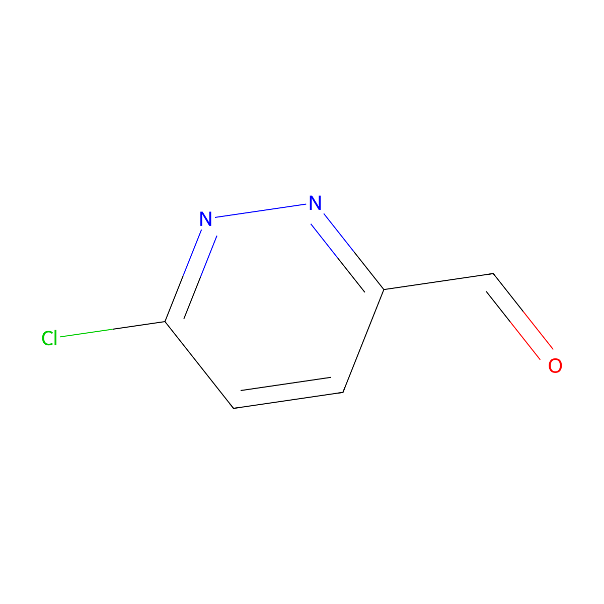 6-Chloropyridazine-3-carbaldehyde molecular structure, CAS 303085-53-2