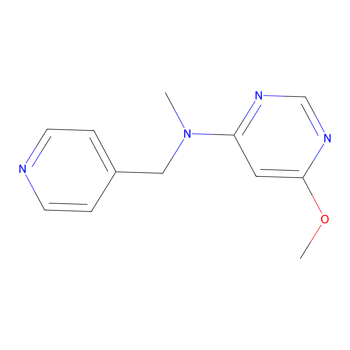 6-methoxy-N-methyl-N-(pyridin-4-ylmethyl)pyrimidin-4-amine molecular structure, CAS 3030860-20-6