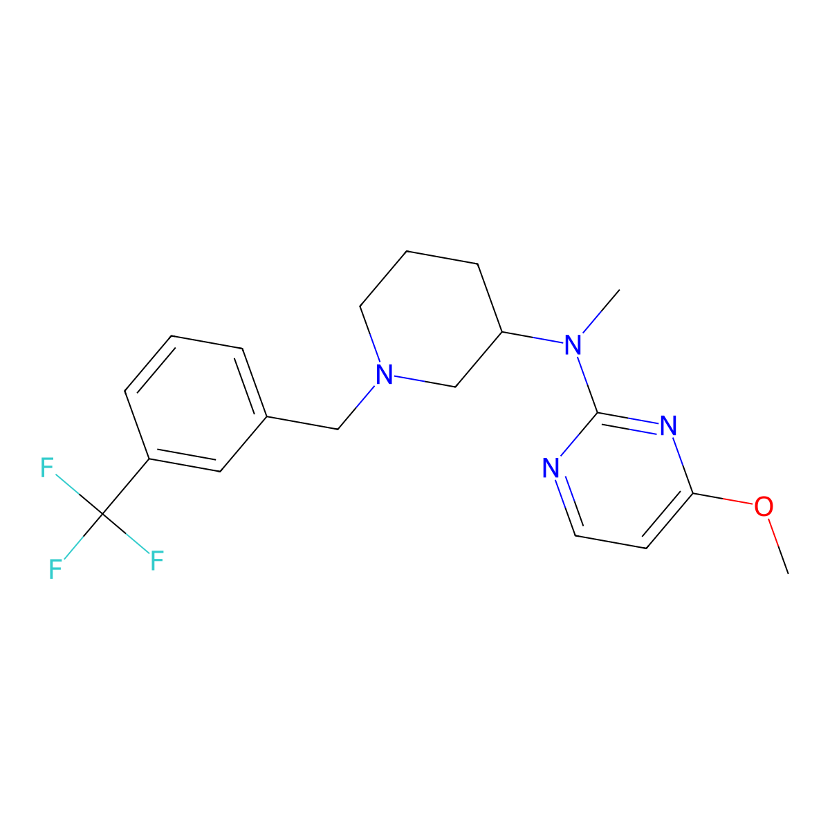 N-{1-[(2-chloro-6-fluorophenyl)methyl]piperidin-3-yl}-4-methoxypyrimidin-2-amine molecular structure, CAS 3030866-24-8
