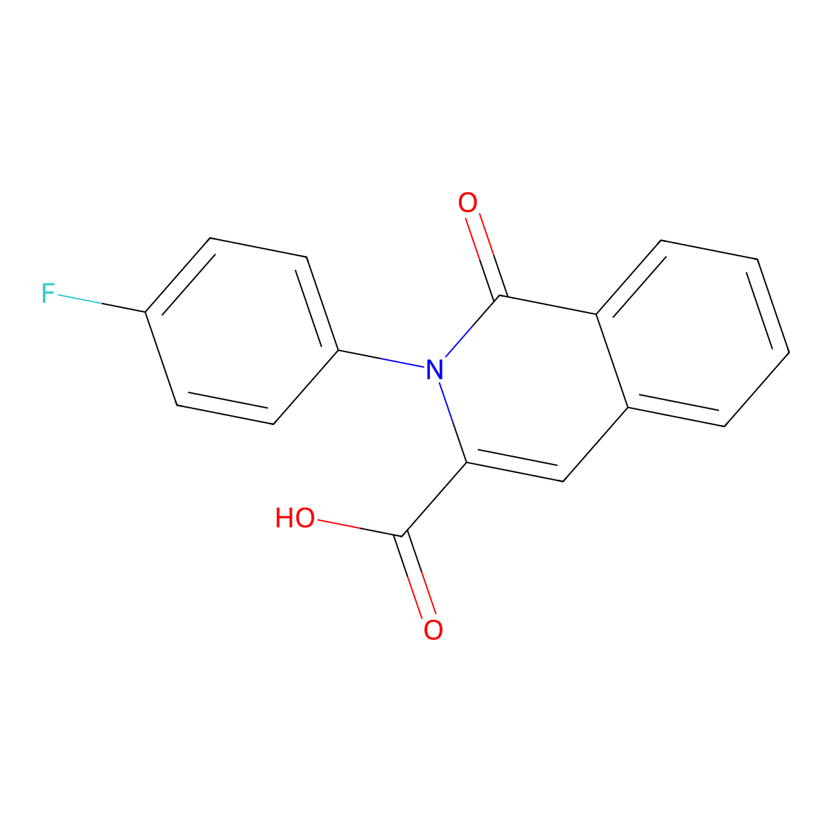 2-(4-Fluorophenyl)-1-oxo-1,2-dihydroisoquinoline-3-carboxylic acid molecular structure, CAS 3030868-76-6