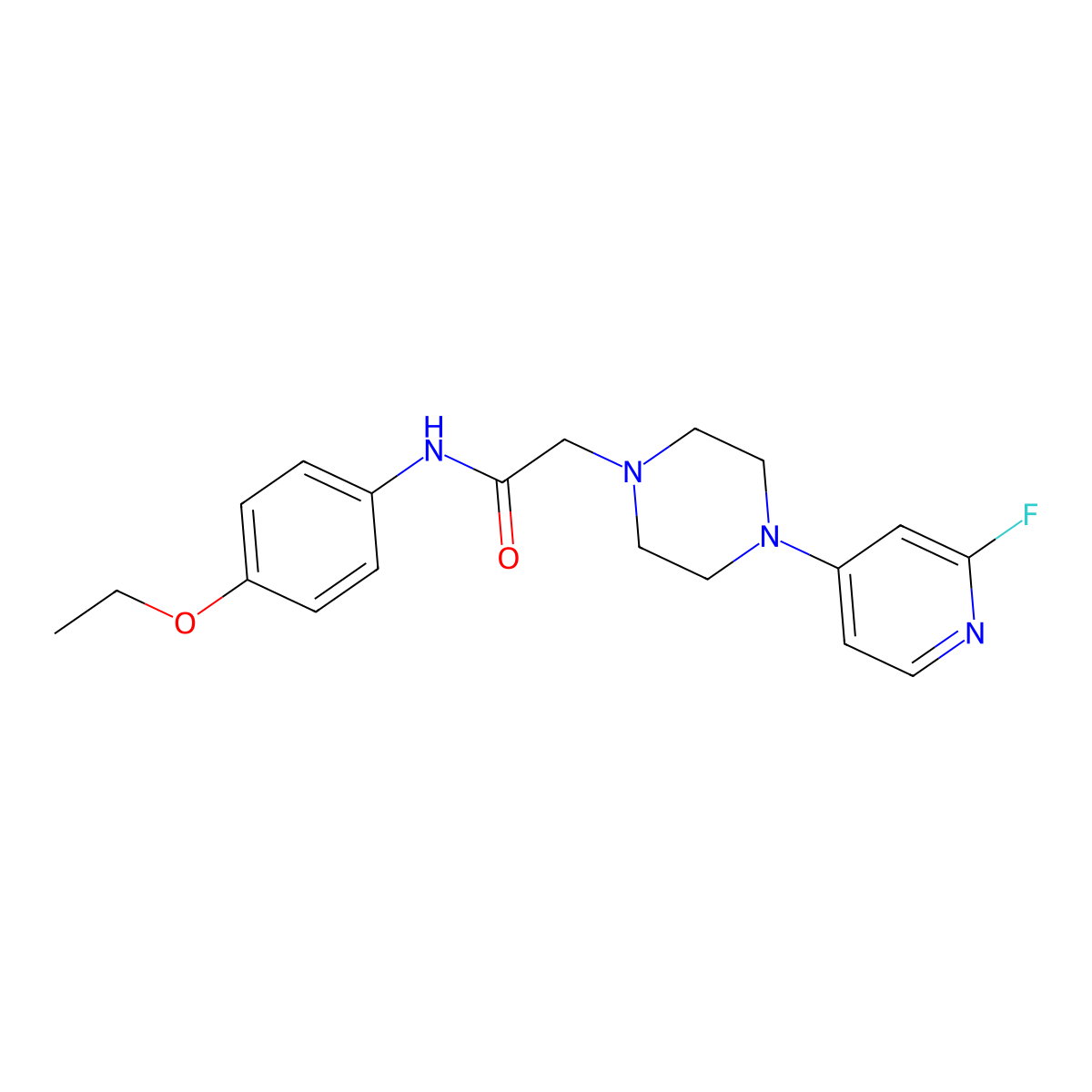 N-(4-ethoxyphenyl)-2-[4-(2-fluoropyridin-4-yl)piperazin-1-yl]acetamide molecular structure, CAS 3030869-52-1