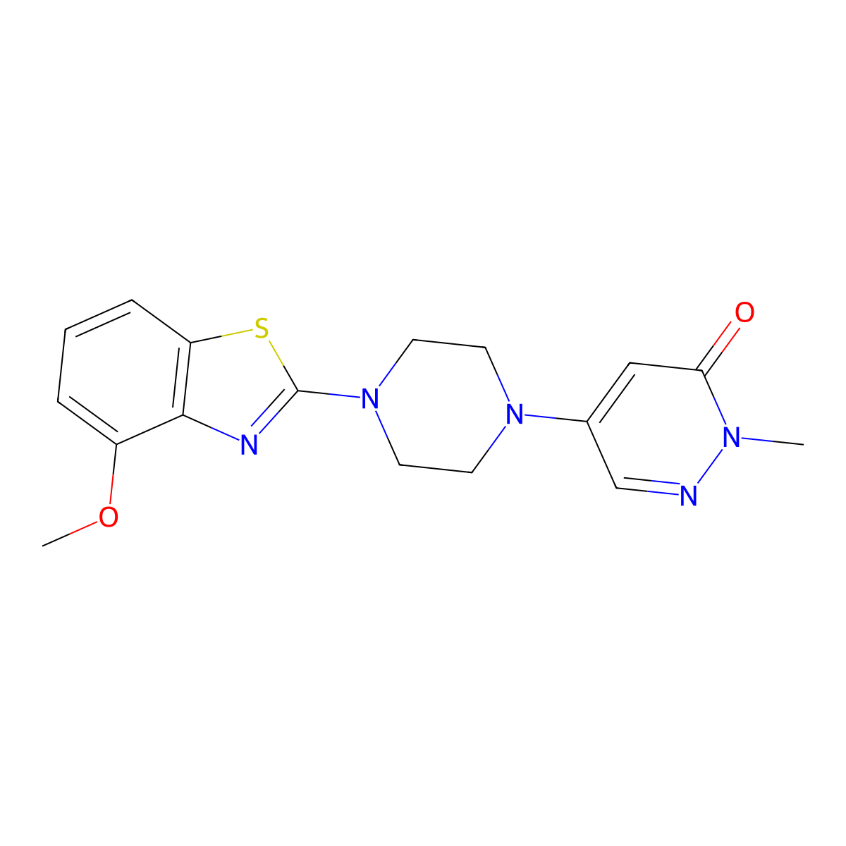 5-[4-(4-Methoxy-1,3-benzothiazol-2-yl)piperazin-1-yl]-2-methyl-2,3-dihydropyridazin-3-one molecular structure, CAS 3030870-08-4