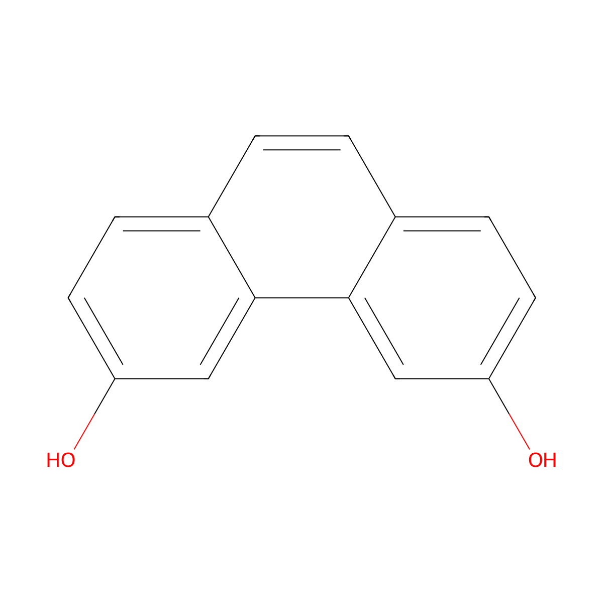 Phenanthrene-3,6-diol molecular structure, CAS 30309-92-3