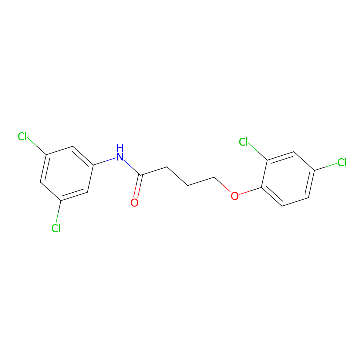 4-(2,4-dichlorophenoxy)-N-(3,5-dichlorophenyl)butanamide molecular structure, CAS 303091-87-4