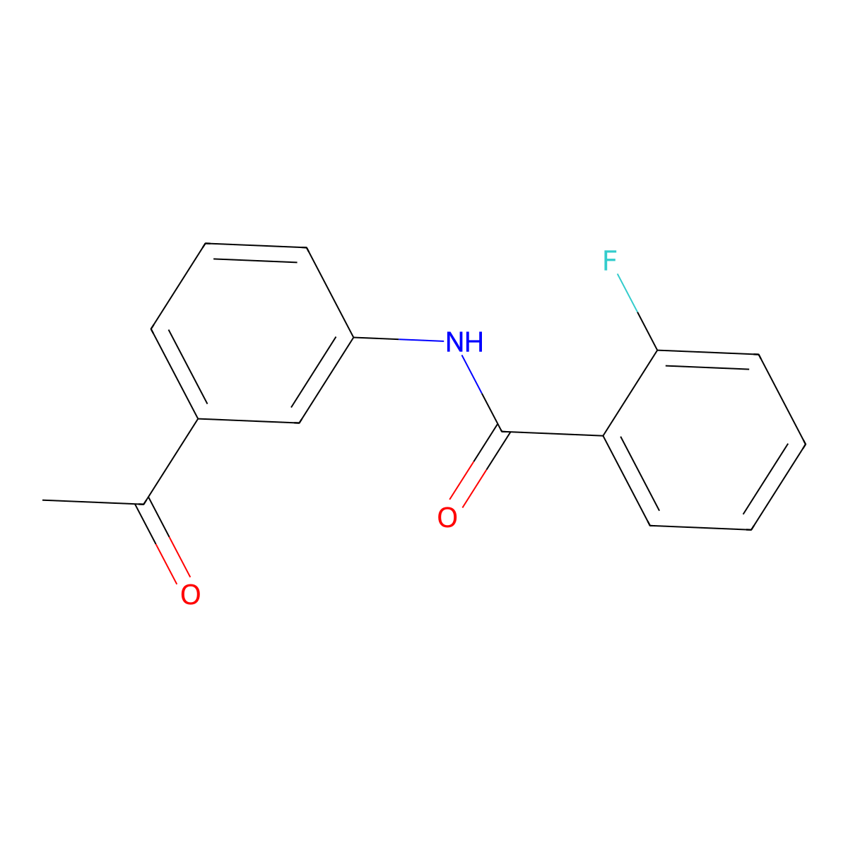 N-(3-Acetylphenyl)-2-fluorobenzamide molecular structure, CAS 303091-99-8