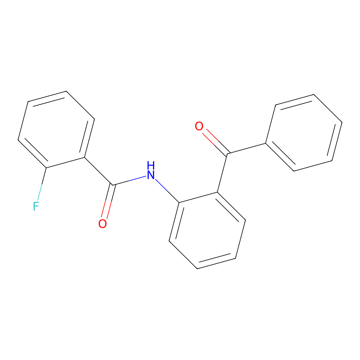 N-(2-Benzoylphenyl)-2-fluorobenzamide molecular structure, CAS 303092-15-1