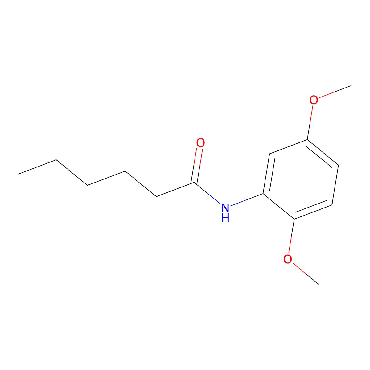 N-(2,5-Dimethoxyphenyl)hexanamide molecular structure, CAS 303092-25-3