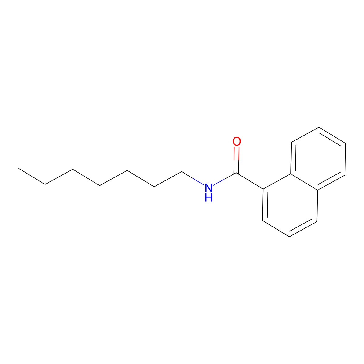 N-Heptyl-1-naphthamide molecular structure, CAS 303092-31-1
