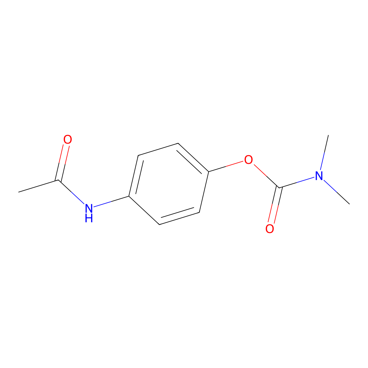 4-(Acetylamino)phenyl dimethylcarbamate molecular structure, CAS 303095-01-4