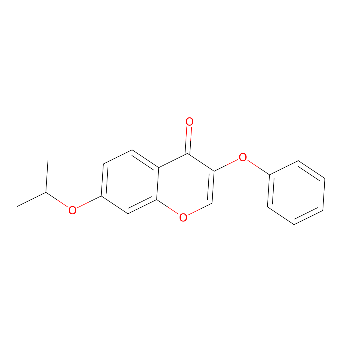 7-Isopropoxy-3-phenoxy-4H-chromen-4-one molecular structure, CAS 303095-15-0