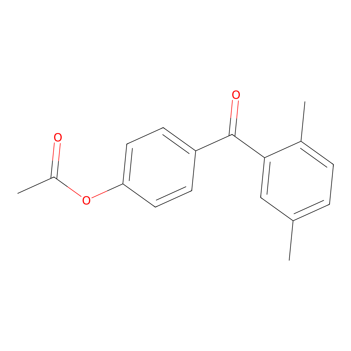4-Acetoxy-2',5'-dimethylbenzophenone molecular structure, CAS 303098-84-2