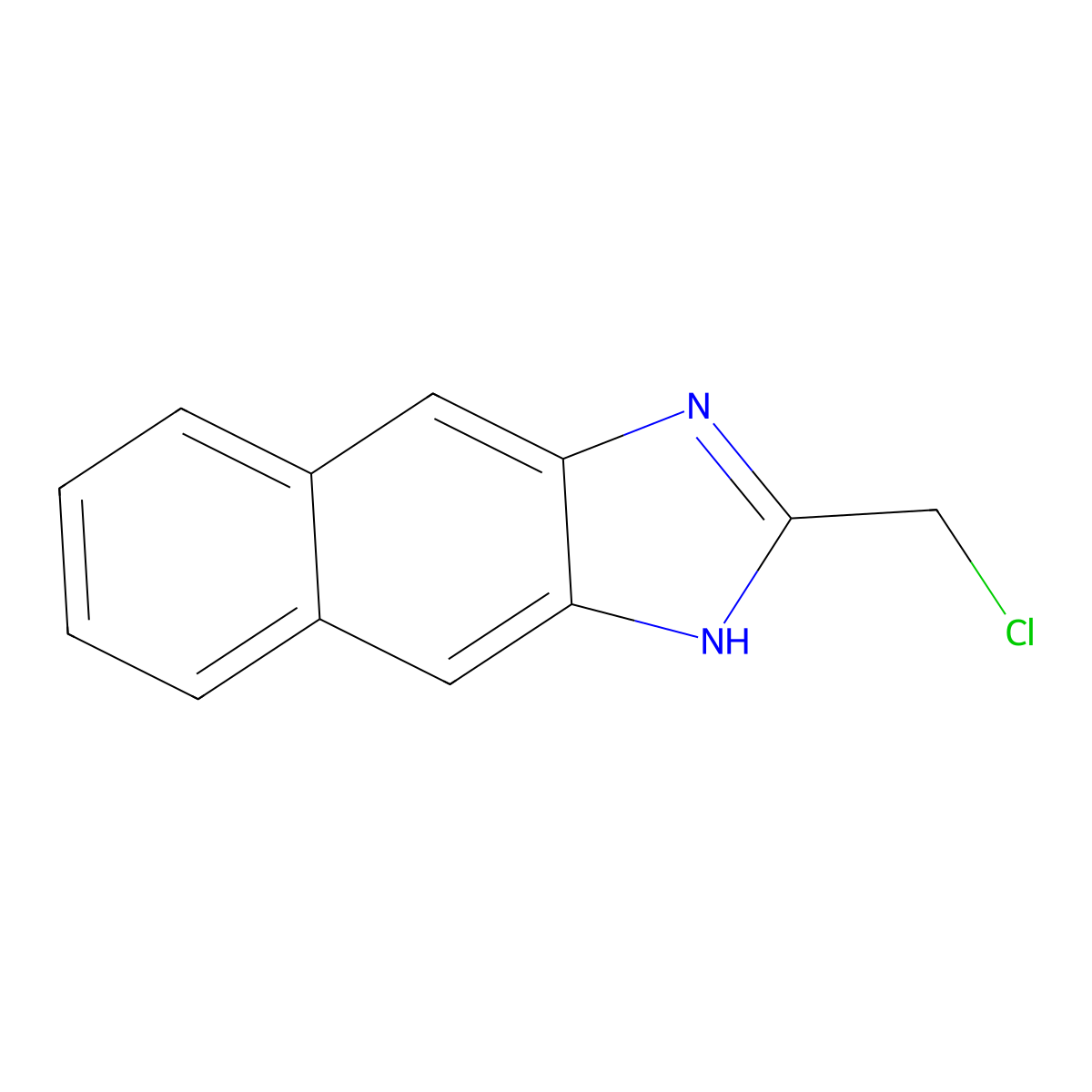 2-(chloromethyl)-1H-naphtho[2,3-d]imidazole molecular structure, CAS 303098-98-8