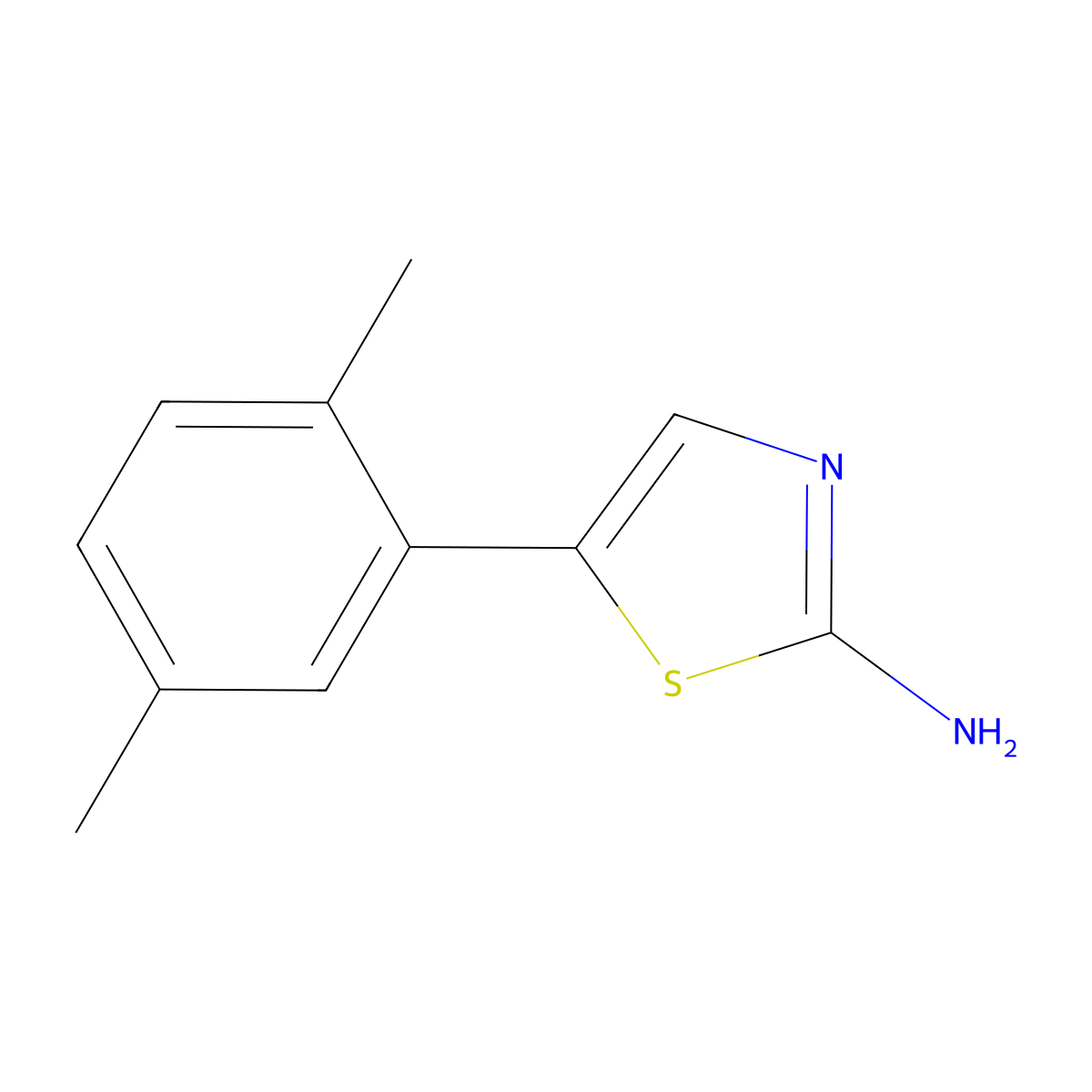 5-(2,5-Dimethylphenyl)thiazol-2-amine molecular structure, CAS 303099-16-3