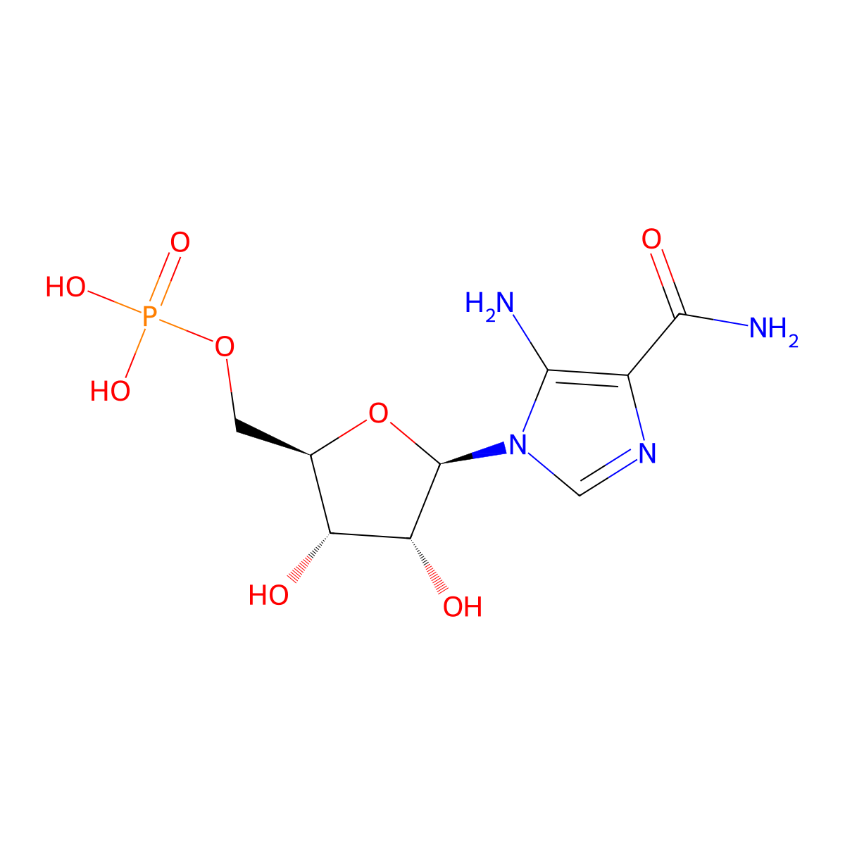AICA Ribotide molecular structure, CAS 3031-94-5
