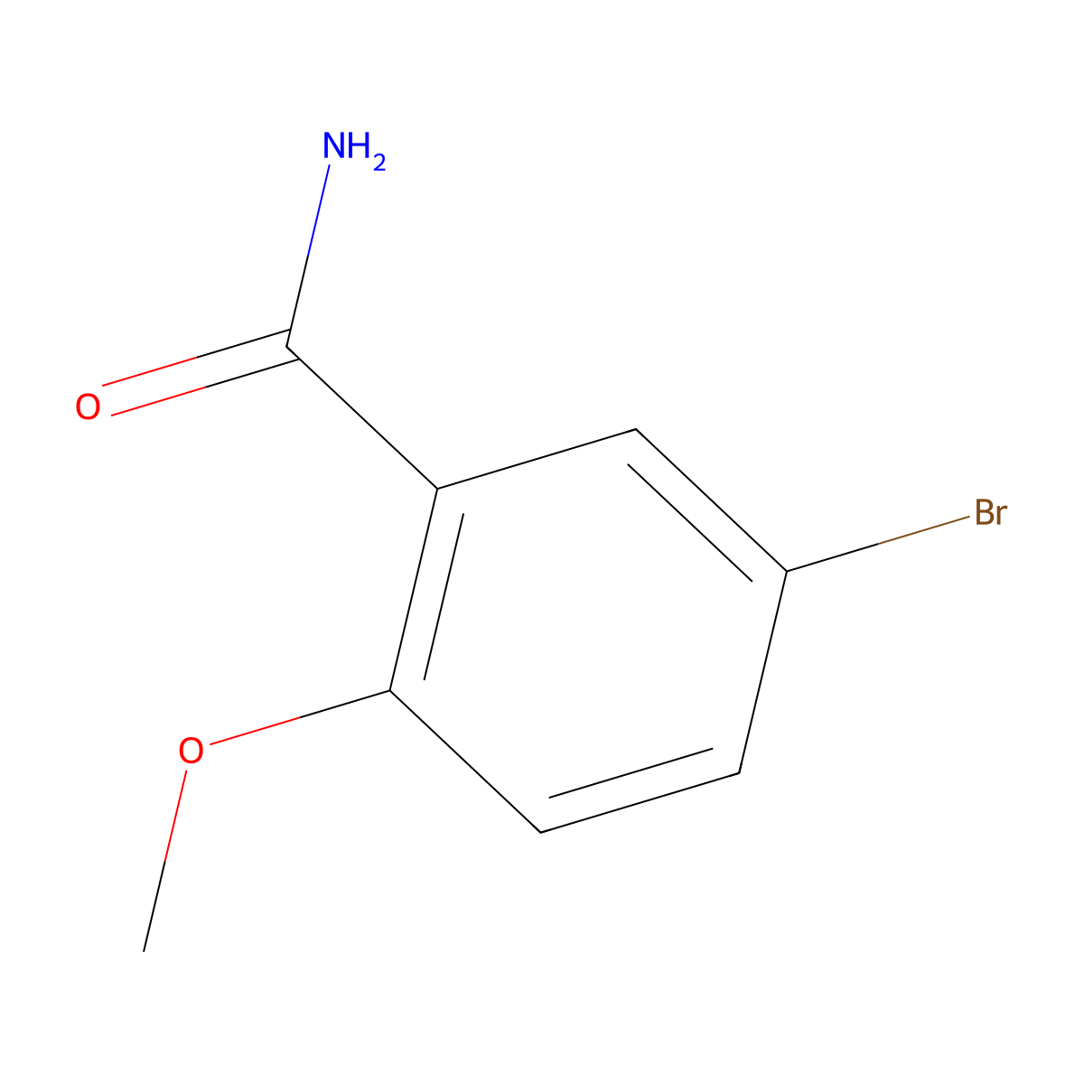 5-Bromo-2-methoxybenzamide molecular structure, CAS 303111-31-1