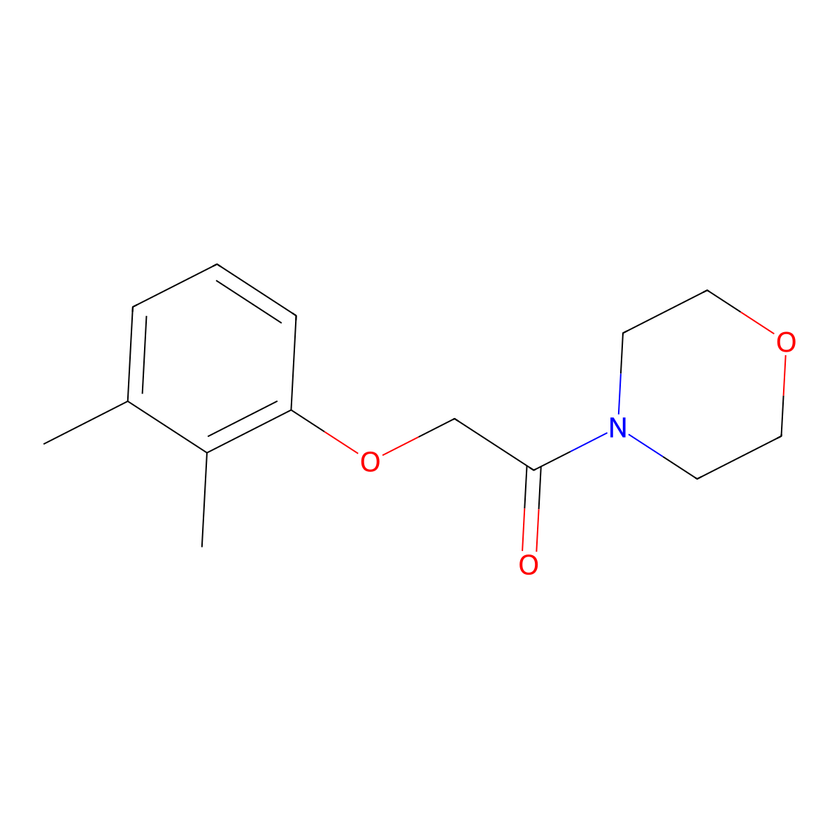 2-(2,3-Dimethylphenoxy)-1-morpholin-4-ylethanone molecular structure, CAS 303116-41-8