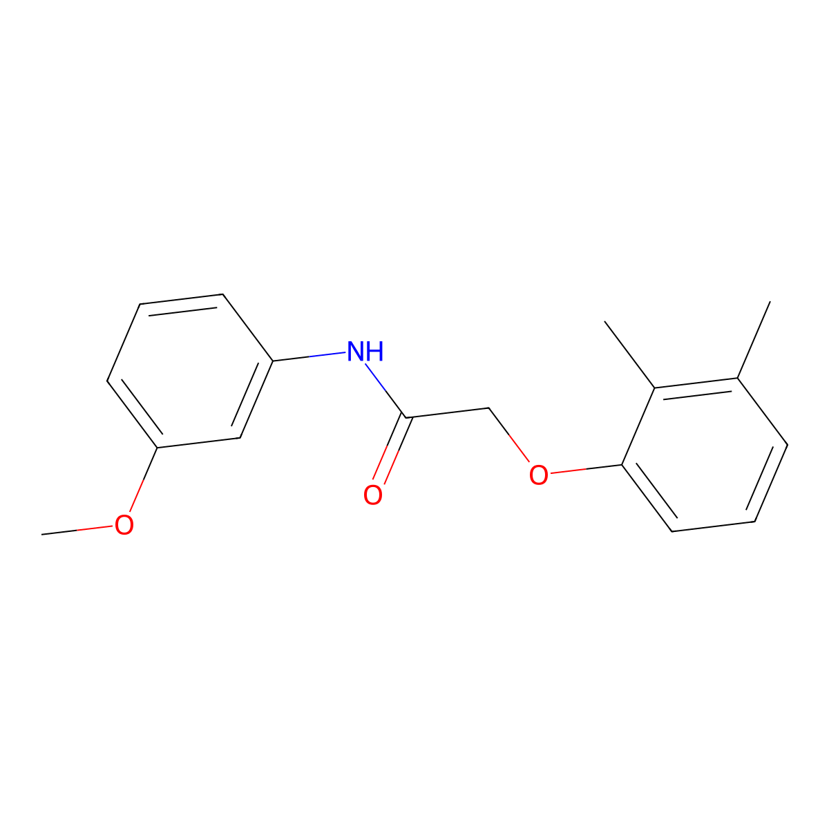 2-(2,3-dimethylphenoxy)-N-(3-methoxyphenyl)acetamide molecular structure, CAS 303116-62-3