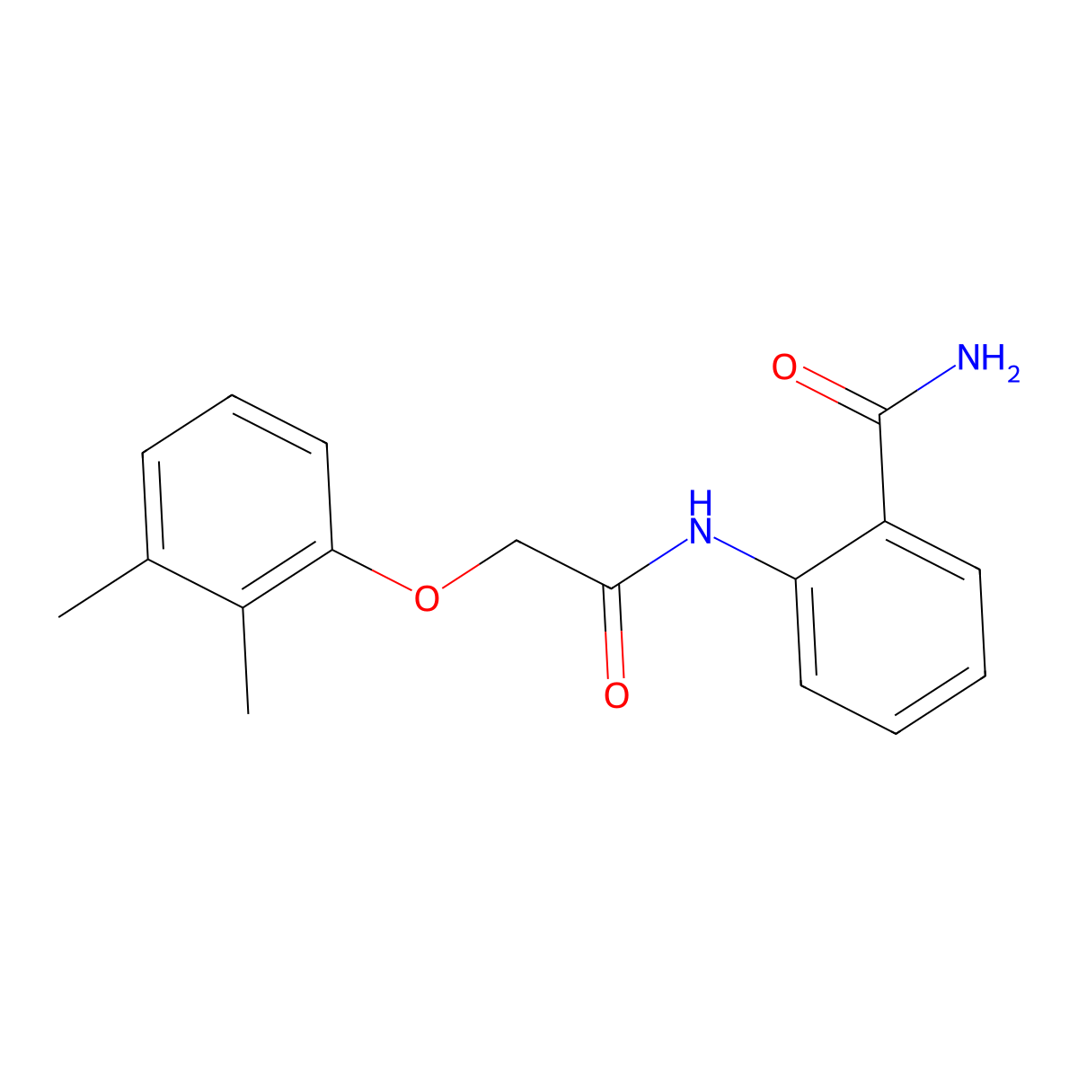 2-[2-(2,3-Dimethylphenoxy)acetamido]benzamide molecular structure, CAS 303116-79-2