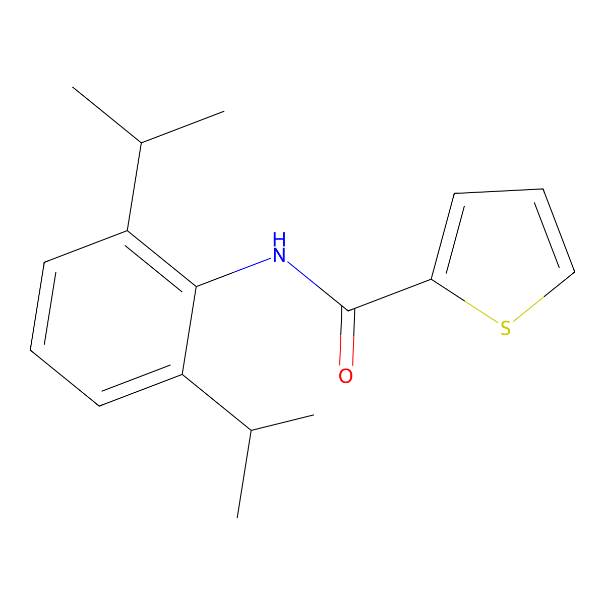 N-(2,6-diisopropylphenyl)thiophene-2-carboxamide molecular structure, CAS 303117-44-4