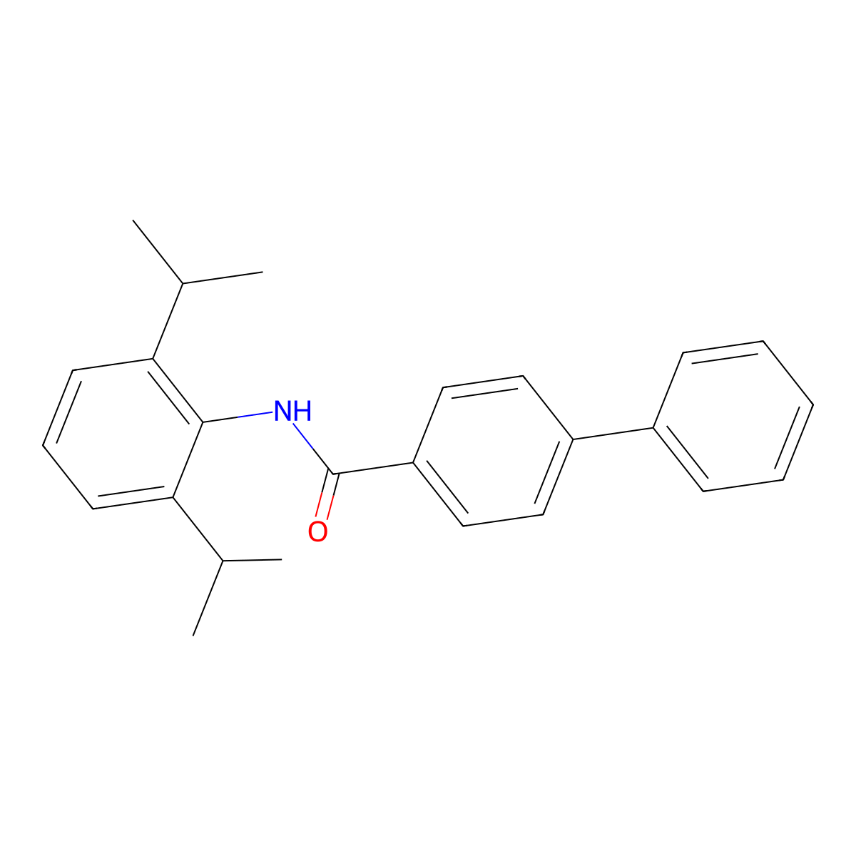 N-[2,6-di(propan-2-yl)phenyl]-4-phenylbenzamide molecular structure, CAS 303117-47-7