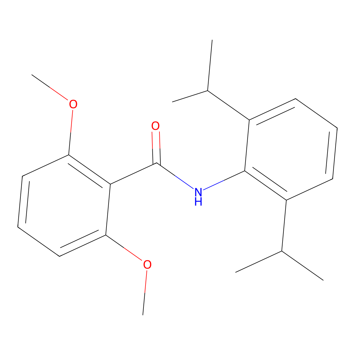 N-(2,6-diisopropylphenyl)-2,6-dimethoxybenzamide molecular structure, CAS 303117-48-8