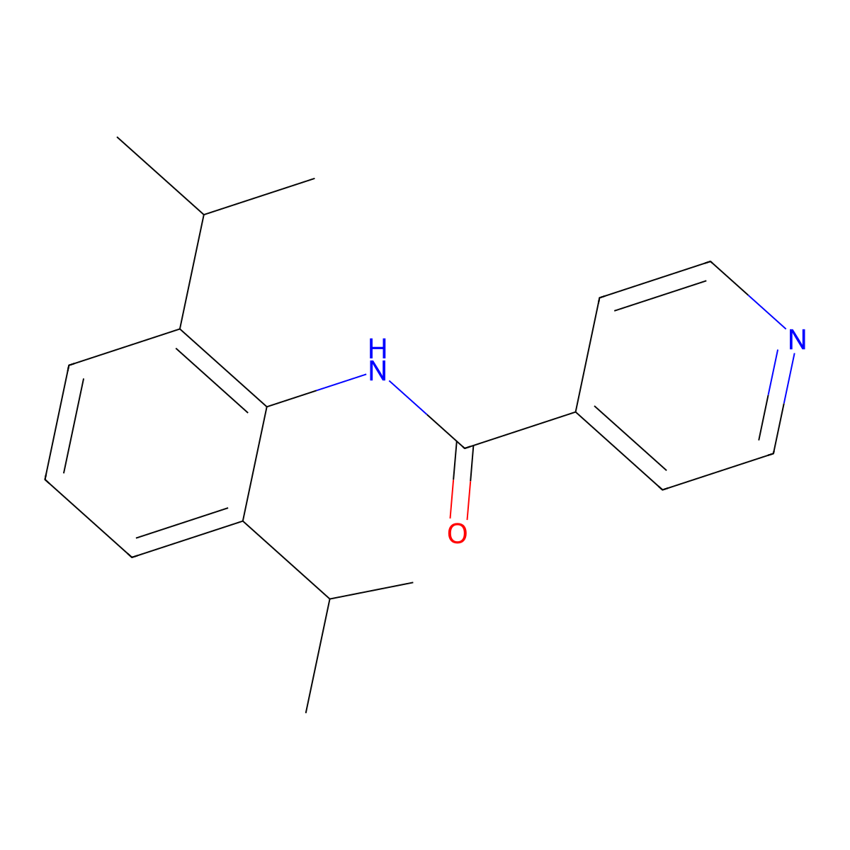 N-(2,6-diisopropylphenyl)isonicotinamide molecular structure, CAS 303117-59-1