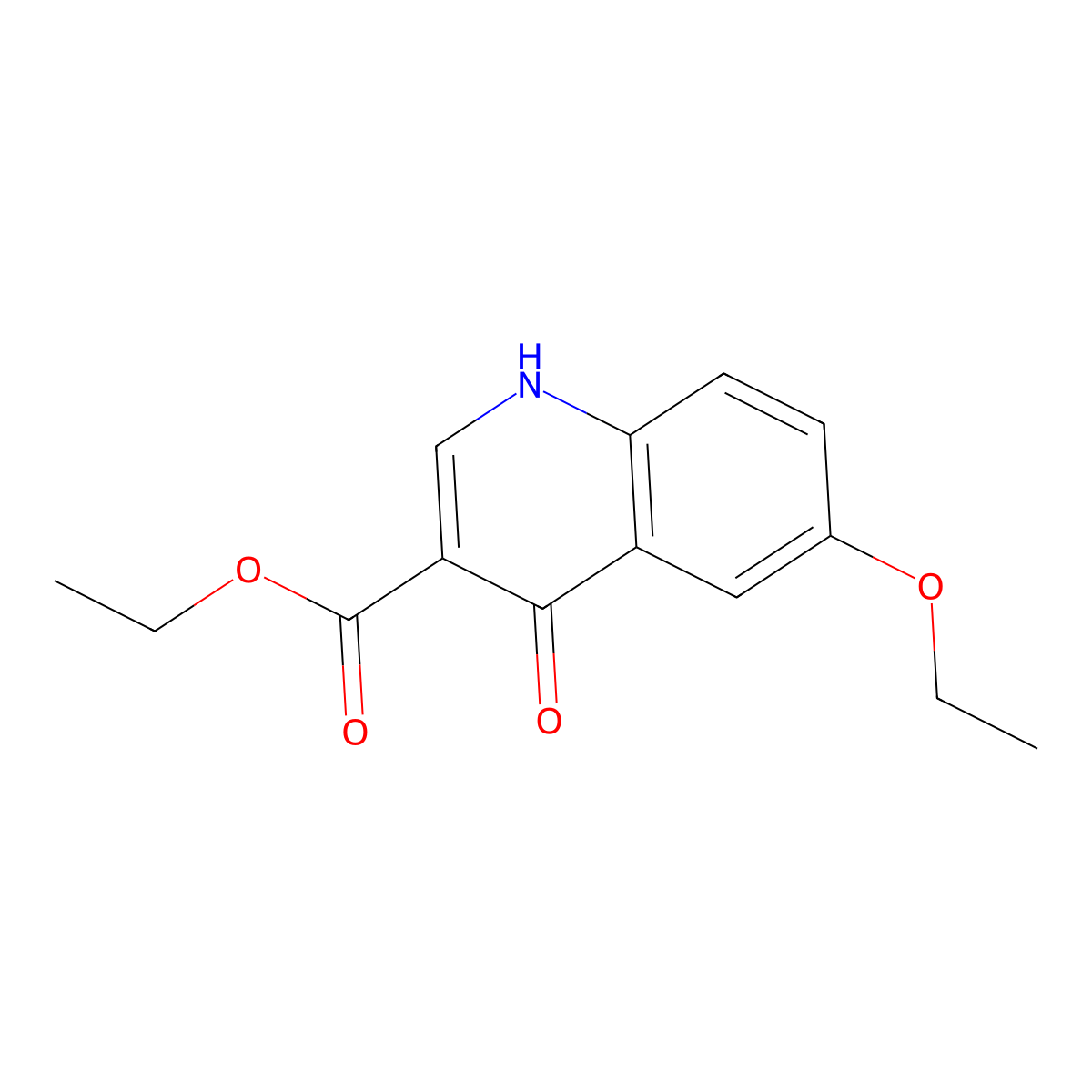 Ethyl 6-ethoxy-4-hydroxyquinoline-3-carboxylate molecular structure, CAS 303121-08-6
