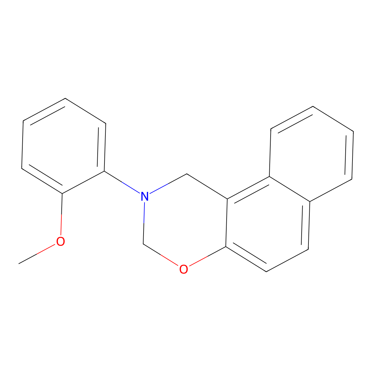 2-(2-Methoxyphenyl)-1,3-dihydrobenzo[f][1,3]benzoxazine molecular structure, CAS 303121-14-4