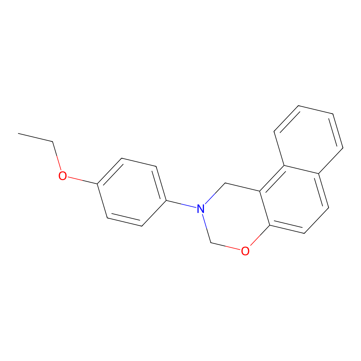 2-(4-Ethoxyphenyl)-1,3-dihydrobenzo[f][1,3]benzoxazine molecular structure, CAS 303121-20-2