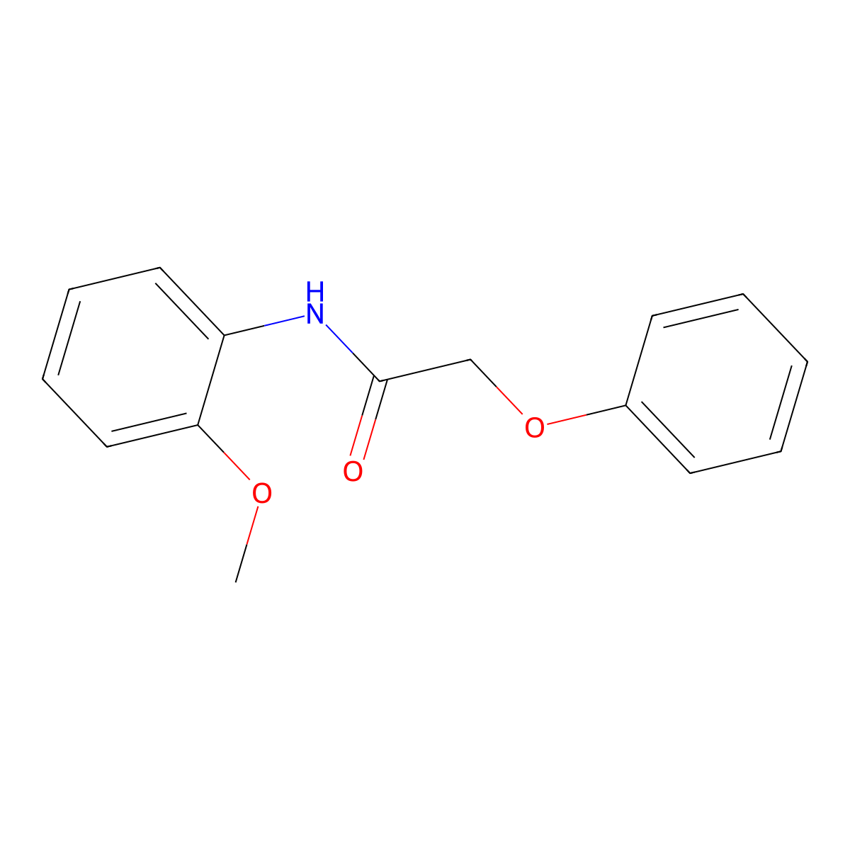 N-(2-methoxyphenyl)-2-phenoxyacetamide molecular structure, CAS 303122-22-7