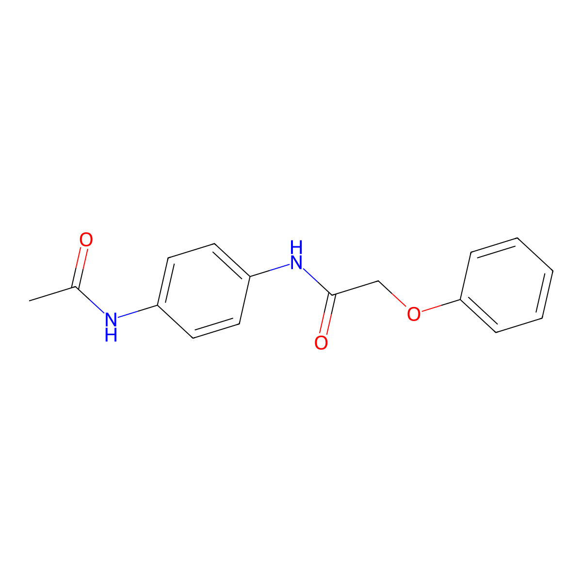 N-(4-acetamidophenyl)-2-phenoxyacetamide molecular structure, CAS 303122-33-0
