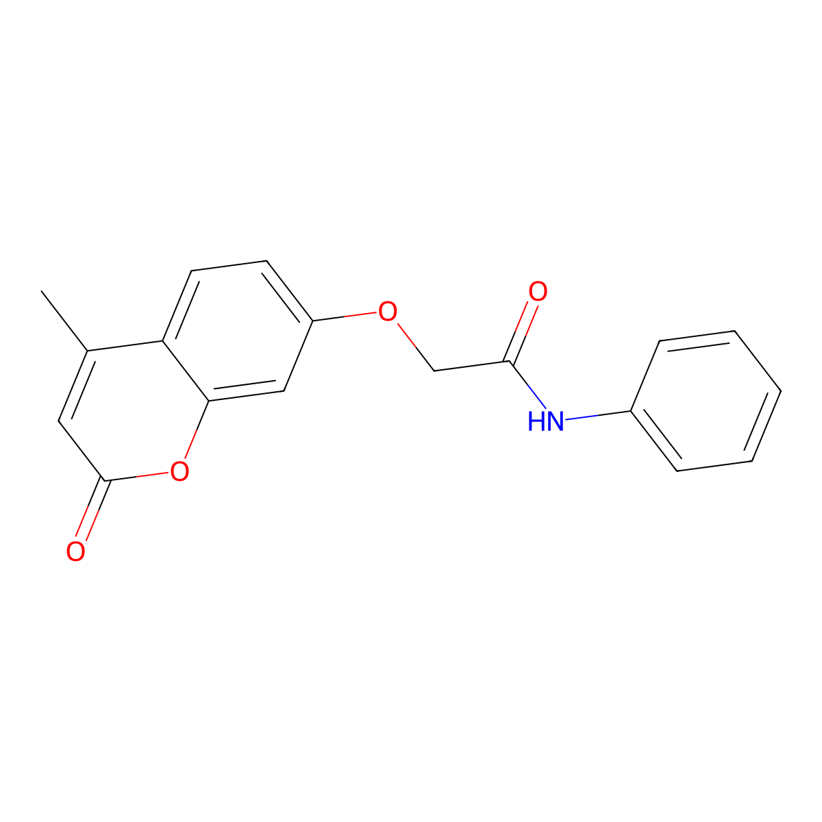 2-[(4-methyl-2-oxo-2H-chromen-7-yl)oxy]-N-phenylacetamide molecular structure, CAS 303122-37-4