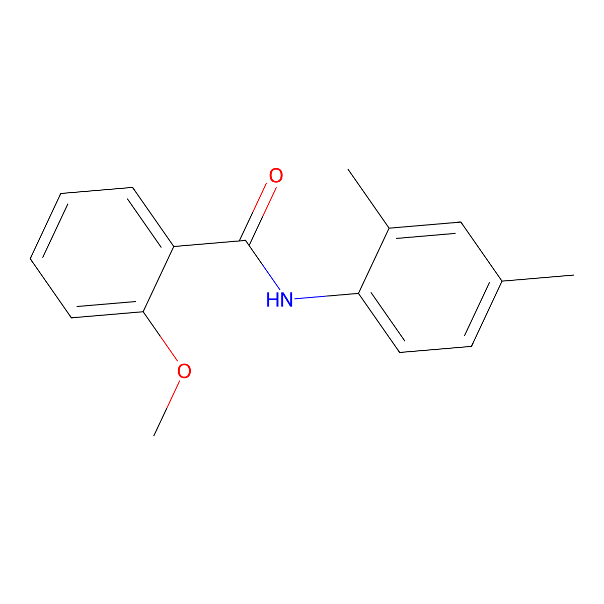 N-(2,4-dimethylphenyl)-2-methoxybenzamide molecular structure, CAS 303122-54-5