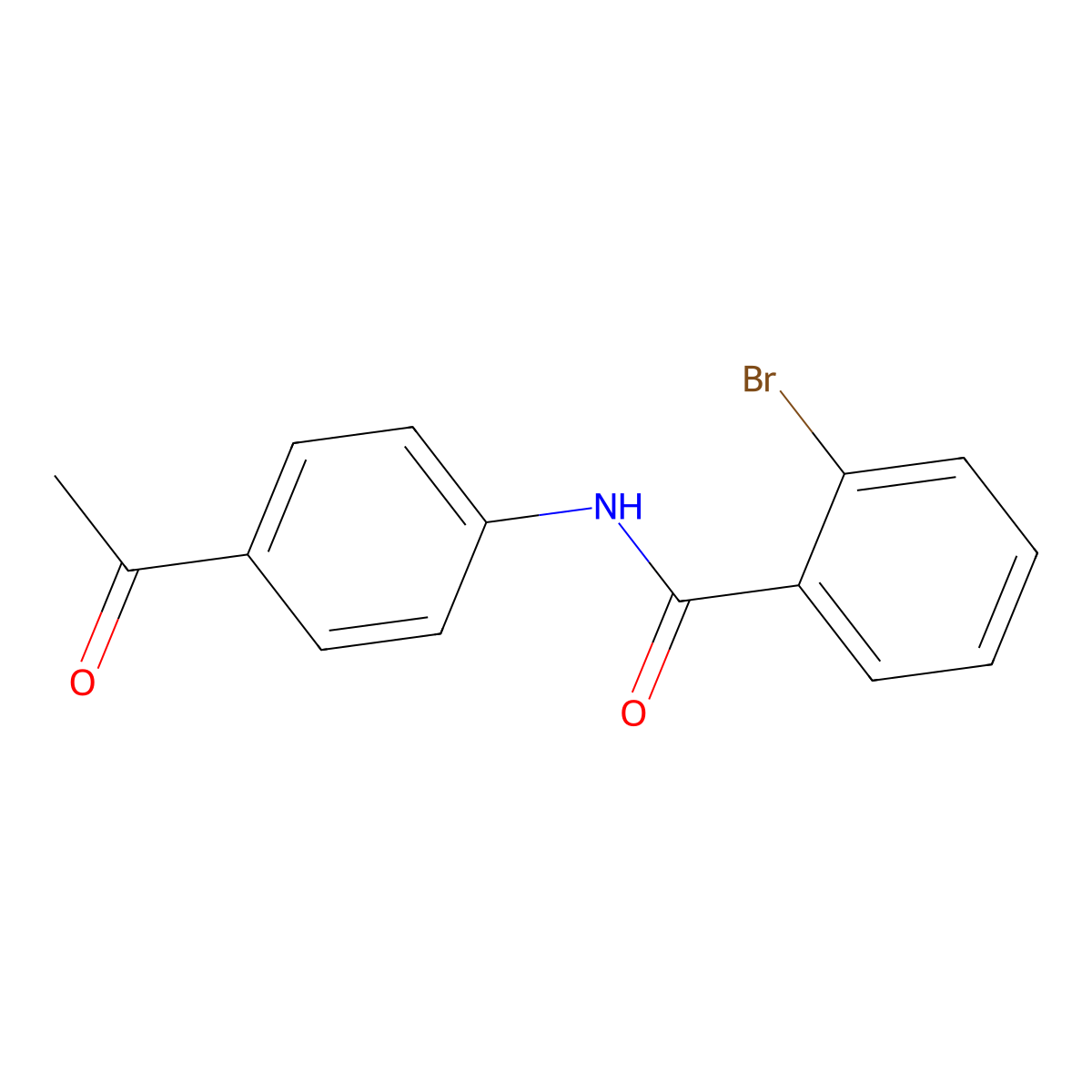 N-(4-acetylphenyl)-2-bromobenzamide molecular structure, CAS 303122-59-0